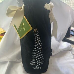 Kate Spade Black Bag with Gold and White Accents